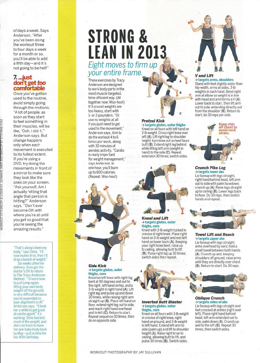 Tracy anderson deals arm exercises