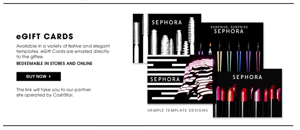 Buy Sephora Gift Cards & eGift Cards